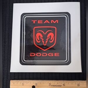 Team Dodge Sticker - Red and Black Ram
